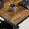 Industriální psací stůl 120x60x76cm rustikální hnědá5
