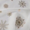 Hotová vianočná voálová záclona Snehové vločky biela, rôzne rozmery