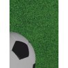 Metrážový záves Futbal zelený šírka 145cm