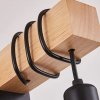 Nástenná drevená lampa 100x175x25mm čierna
