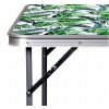 Turistický campingový skladací stôl 80x60x70cm zelená oáza