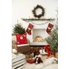 Vianočná obliečka na vankúš červená Santa, 45x45cm červená