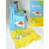 Veľká plážová osuška/uterák Summer enjoy holiday 86x170cm modrý