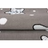 Detský koberec  Hviezdičky sivý rôzne veľkosti