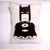 Dekorační polštářek Batman 31x45cm bílý