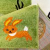 Dětský koberec zvířátka a příroda zeleno bílý různé rozměry (7)
