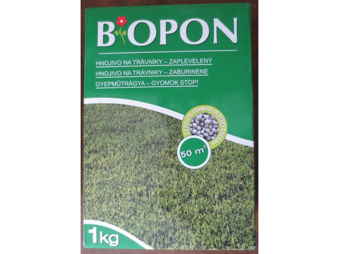 Biopon hnojivo na zaplevelený trávník (1kg)