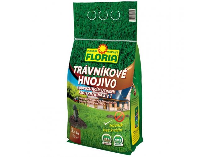 Trávníkové hnojivo s odpuzovačem krtků (2,5kg)