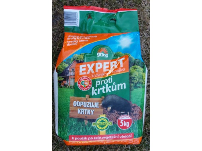 Trávníkové hnojivo s odpuzovačem krtků (5kg)