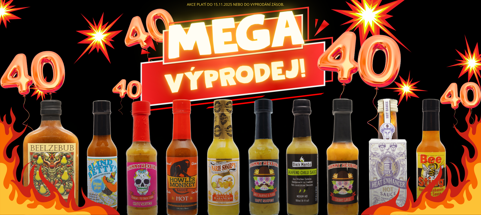 Pálivá omáčka / MEGA VÝPRODEJ 40%