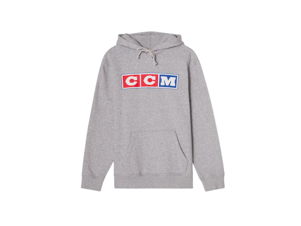 Mikina CCM Heritage Hood YTH (Barva Šedá, Velikost S, Varianta Dětská)