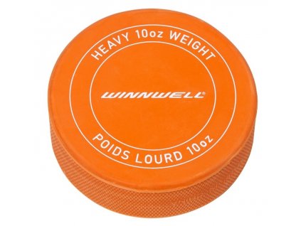 Hokejový puk Winnwell oranžový těžký s logem