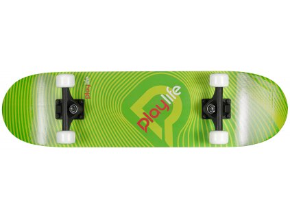 Skateboard Playlife Illusion Green 31x8"