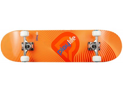 Skateboard Playlife Illusion Orange 31x8"