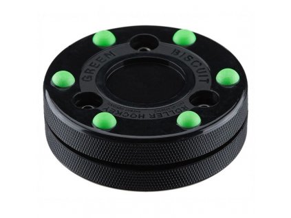 Inline Puk Green Biscuit Roller Hockey