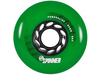 Kolečka Powerslide Spinner Green (4ks) (Tvrdost 88A, Velikost koleček 80mm)