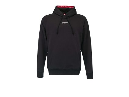 Mikina CCM Team Fleece Pullover Hoodie JR (Barva Šedá, Velikost XS, Varianta Junior)