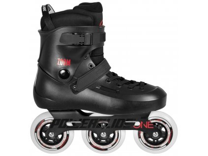 Kolečkové brusle Powerslide One Zoom Black 100 (Velikost koleček 100mm, Velikost 41-42)