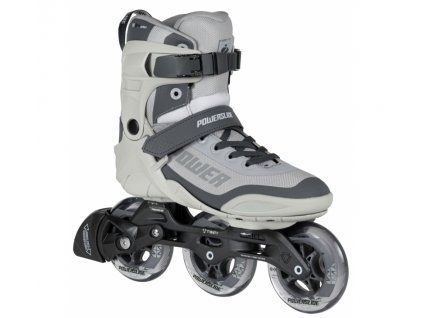 Kolečkové brusle Powerslide Phuzion Krypton Grey 100 Trinity (Velikost koleček 100mm, Velikost 44)