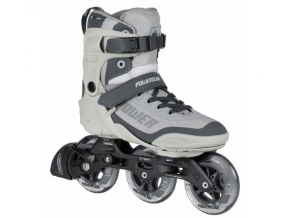 Kolečkové brusle Powerslide Phuzion Krypton Grey 100 Trinity (Velikost koleček 100mm, Velikost 46)