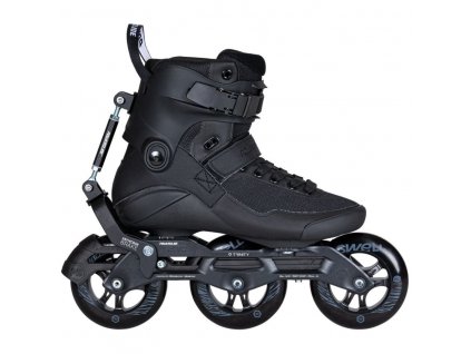 Kolečkové brusle Powerslide Swell Triple Black Syncro 110 Trinity (Velikost koleček 110mm, Velikost 38)