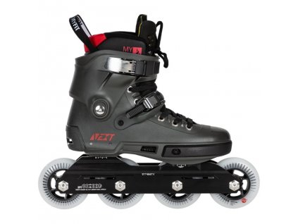 Kolečkové brusle Powerslide Next Charcoal 90 Trinity (Velikost koleček 90mm, Velikost 36-37)