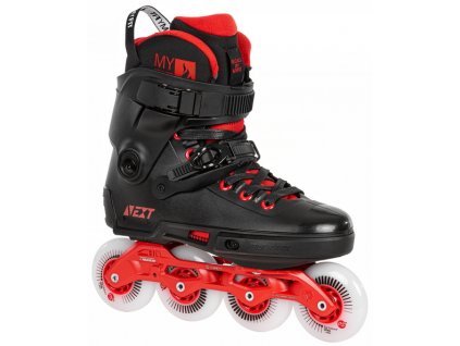 Kolečkové brusle Powerslide Next Black Red 80 Trinity