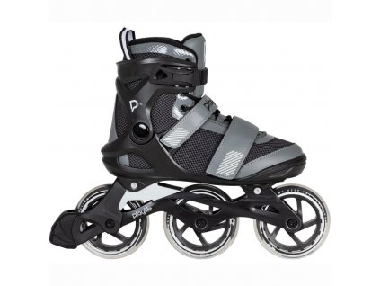 Kolečkové brusle Playlife GT Black Grey 110 (Velikost koleček 110mm, Velikost 40)