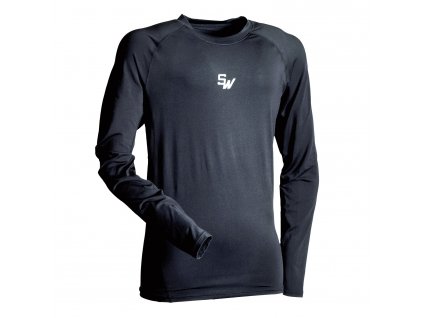 Triko s dlouhým rukávem Sherwood Clima Plus Compression SR (Barva Černá, Velikost M, Varianta Senior)