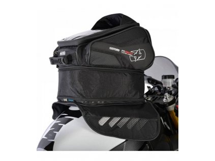 Tankbag na motocykl M30R, OXFORD (černý, s magnetickou základnou, objem 30 l)