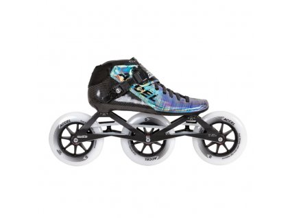 Kolečkové brusle Powerslide Accel Race Reflective 125 (Velikost koleček 125mm, Velikost 44)