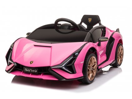 Dětské elektrické auto Lamborghini Sian růžový/pink