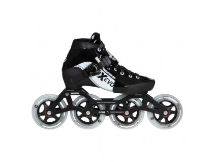 Dětské kolečkové brusle Powerslide XXX Adjustable Evo Black/White (Velikost koleček 90mm, Velikost 34-37)