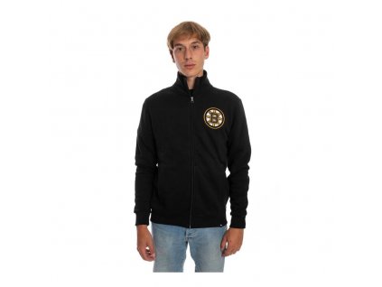 Mikina NHL 47 Brand Islington Track Jacket Jet SR (Velikost M, Tým Boston Bruins, Varianta Senior)