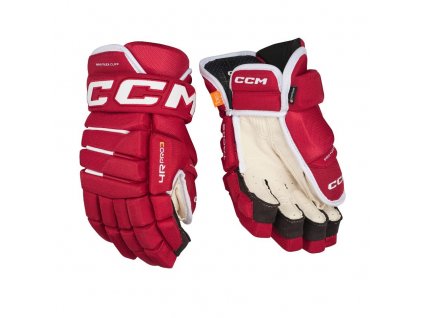 Rukavice CCM Tacks 4R Pro3 SR (Barva Bílá-Červená, Velikost 13", Varianta Senior)