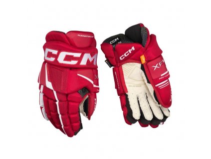 Rukavice CCM Tacks XF Pro SR (Barva Bílá-Černá, Velikost 13", Varianta Senior)