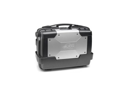 MONOKEY TopCase/Boční kufr GARDA - 33l, KAPPA (stříbrný/černý, kompozit)