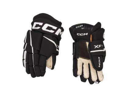 Rukavice CCM Tacks XF Pro JR (Barva Bílá-Červená, Velikost 12", Varianta Junior)