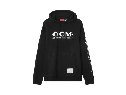 Mikina CCM 125 Years Pullover Hoodie SR (Barva Tmavě modrá, Velikost M, Varianta Senior)