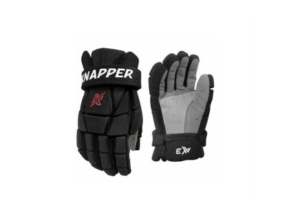 Hokejbalové rukavice Knapper AK3 S24 SR (Barva Černá, Velikost 16", Varianta Senior)