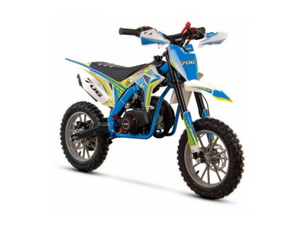 Motocykl Minicross ASIX 706 49cc E-start (Barva Bílo-modrá)