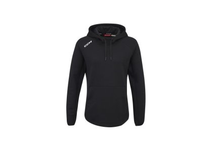 Dámská mikina CCM Women's Pullover Locker Hoodie SR (Barva Černá, Velikost XS, Varianta Senior)