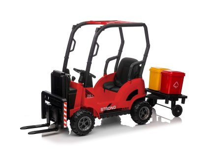 Dětský elektrický vysokozdvižný vozík Eljet červená, Li-Ion