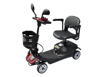 Elektrický čtyřkolový vozík RACCEWAY® SOLID, vínový