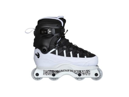 Kolečkové brusle Iqon AG 15 Montre Livingston Pro Skate White/Black (Velikost koleček 58mm, Velikost 38)