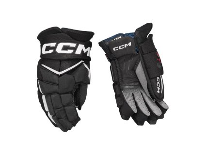 Rukavice CCM Jetspeed FT8 SR (Barva Bílá-Černá, Velikost 14", Varianta Senior)