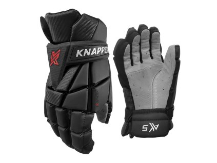 Hokejbalové rukavice Knapper AK5 v2 JR (Barva Červená, Velikost 12", Varianta Junior)