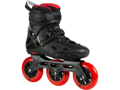 Kolečkové brusle Powerslide Imperial Black Red 110 (Velikost koleček 110mm, Velikost 41-42)