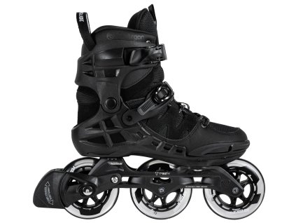 Kolečkové brusle Powerslide Phuzion Argon Black 100 Trinity (Velikost koleček 100mm, Velikost 44)