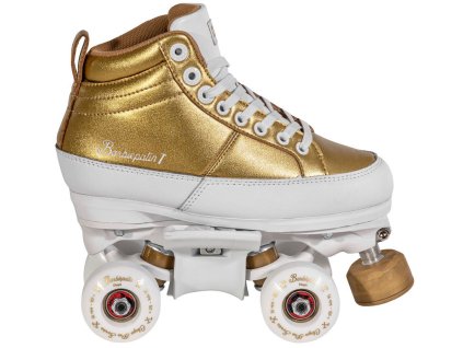 Kolečkové brusle Chaya Quad Kismet Barbiepatin Gold (Velikost koleček 56mm, Velikost 37)